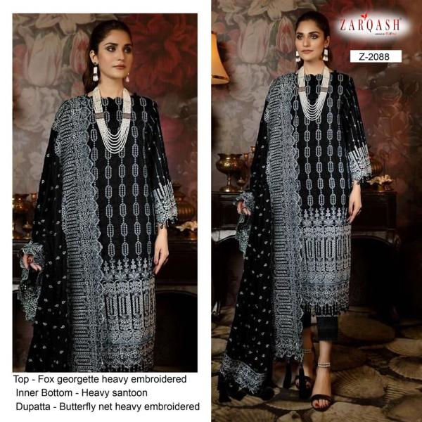 Zarqash Adan's Libas 2 Designer Georgette Pakistani Style Salwar